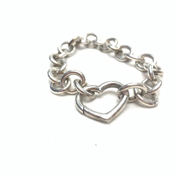Tiffany & Co. Chunky chain Heart necklace w/bracelet set. - Picture 8 of 12